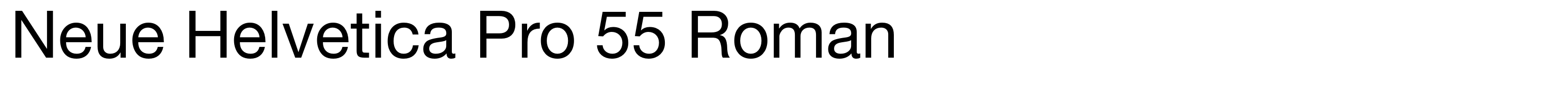 Neue Helvetica Pro 55 Roman